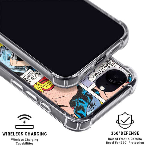 DC Comics Wonder Woman Comic Blast iPhone 16e MagSafe Case
