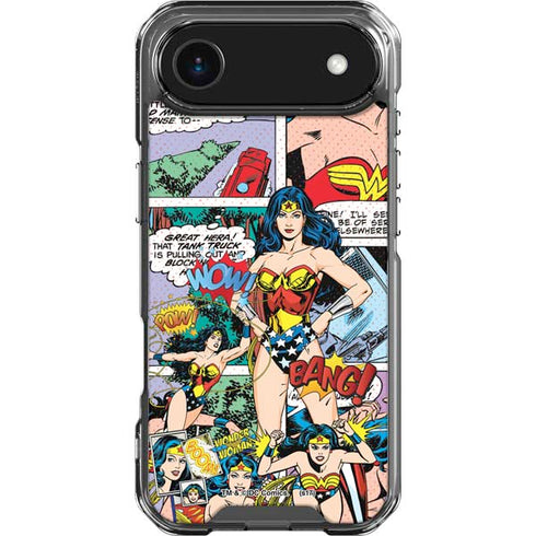 DC Comics Wonder Woman Comic Blast iPhone 17 Air Clear Case