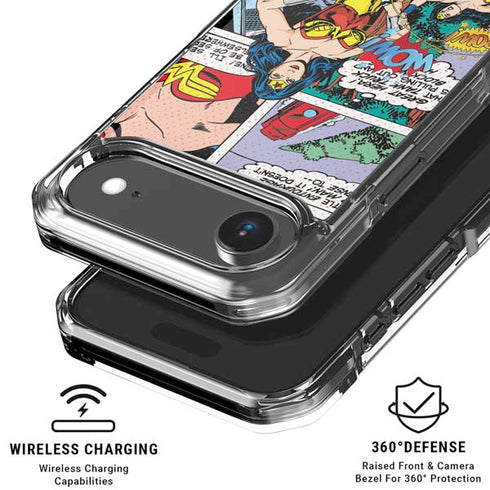 DC Comics Wonder Woman Comic Blast iPhone 17 Air Clear Case