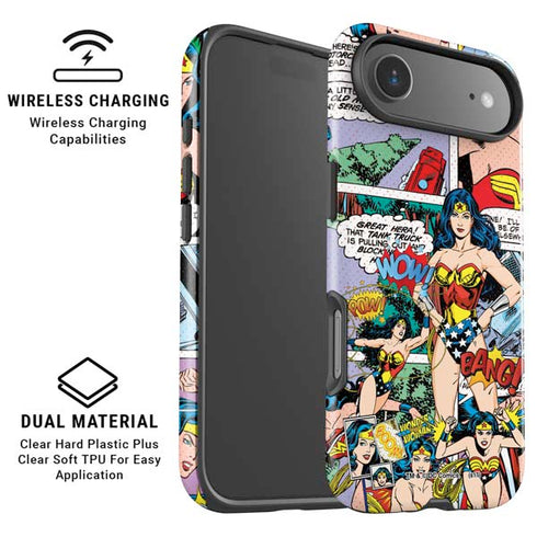 DC Comics Wonder Woman Comic Blast iPhone 17 Air Magsafe Impact Case