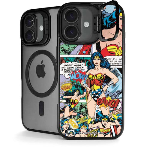 DC Comics Wonder Woman Comic Blast iPhone 17 Kickstand Case