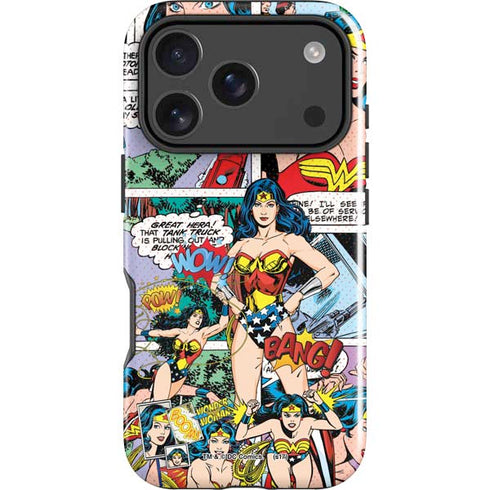 DC Comics Wonder Woman Comic Blast iPhone 17 Pro Impact Case