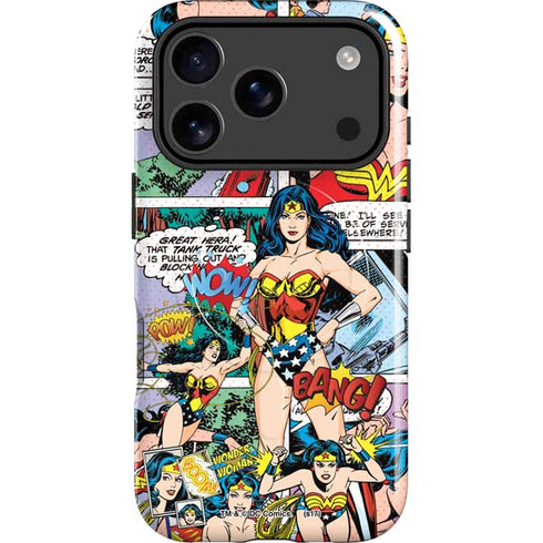DC Comics Wonder Woman Comic Blast iPhone 17 Pro Magsafe Impact Case
