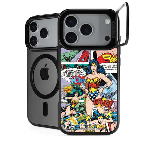 DC Comics Wonder Woman Comic Blast iPhone 17 Pro Max Kickstand Case