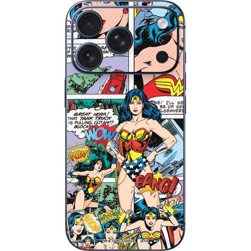 DC Comics Wonder Woman Comic Blast iPhone 17 Pro Skin