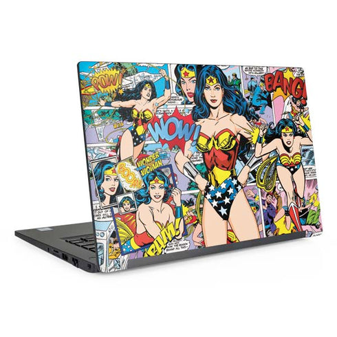 DC Comics Wonder Woman Comic Blast Dell Latitude Skin