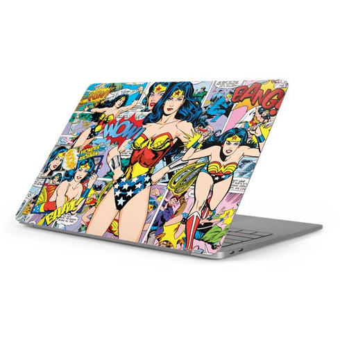 DC Comics Wonder Woman Comic Blast Apple MacBook Pro 16-inch Skin
