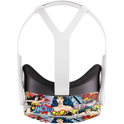 DC Comics Wonder Woman Comic Blast Meta Quest 3S Skin