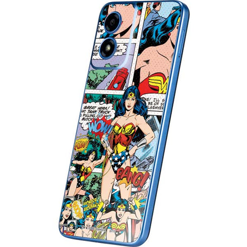 DC Comics Wonder Woman Comic Blast Moto G Play 4G (2024) Skin