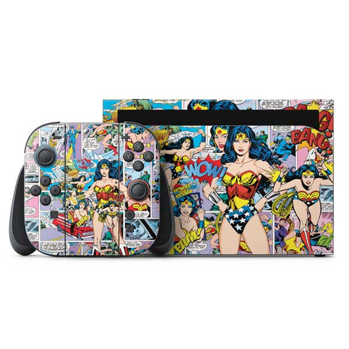 DC Comics Wonder Woman Comic Blast Nintendo Skins