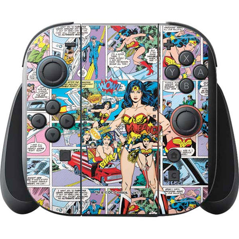 DC Comics Wonder Woman Comic Blast Nintendo Switch 2 (2025) with Joy-Con Skin