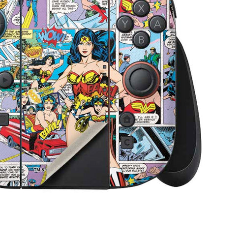 DC Comics Wonder Woman Comic Blast Nintendo Switch 2 (2025) Joy-Con Controller Skin