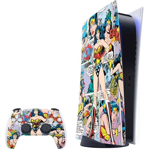 DC Comics Wonder Woman Comic Blast PlayStation PS5 Skins