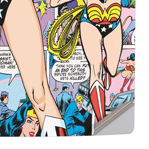 DC Comics Wonder Woman Comic Blast PS5 Pro Console Skin