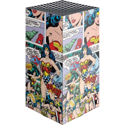 DC Comics Wonder Woman Comic Blast XBox Series X Digital Edition Console Skin