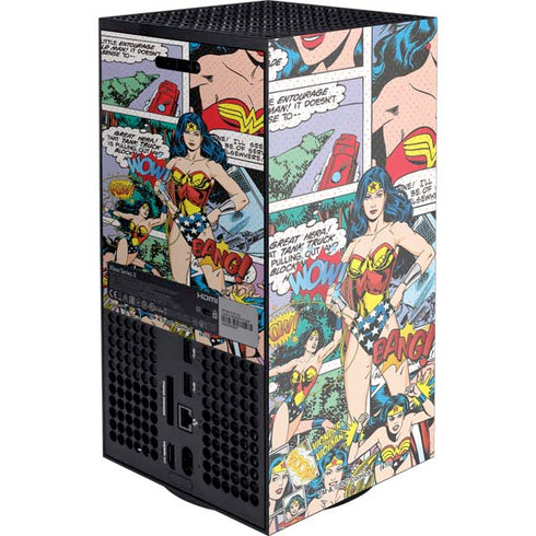 DC Comics Wonder Woman Comic Blast XBox Series X Digital Edition Console Skin