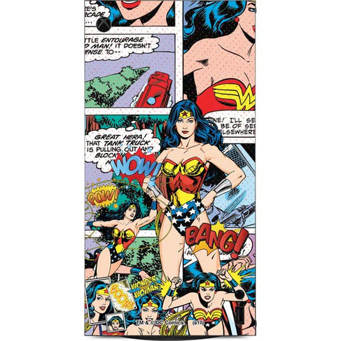 DC Comics Wonder Woman Comic Blast XBox Series X Digital Edition Console Skin