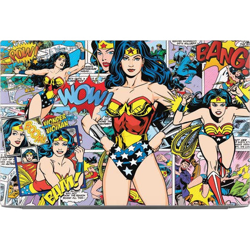 DC Comics Wonder Woman Comic Blast Dell XPS Skin