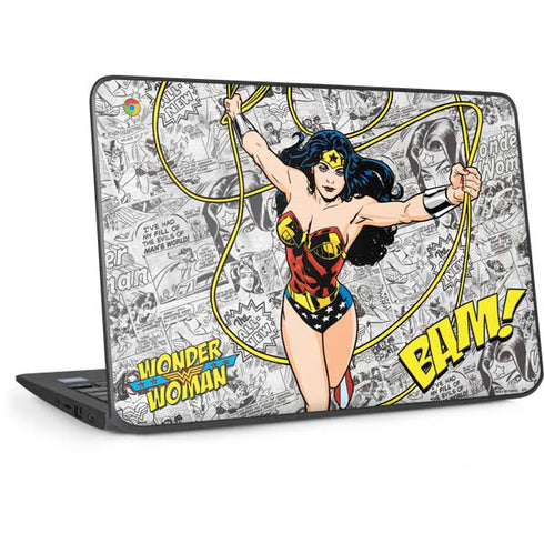 DC Comics Wonder Woman Classic Action Pose HP Chromebook Skin