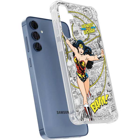 DC Comics Wonder Woman Classic Action Pose Galaxy A35 5G Clear Case