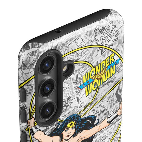 DC Comics Wonder Woman Classic Action Pose Galaxy S25 Impact Case