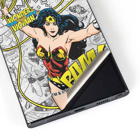 DC Comics Wonder Woman Classic Action Pose Galaxy S25 Ultra Skin