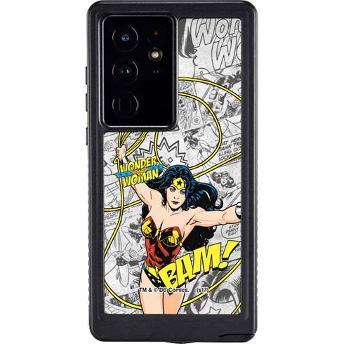 DC Comics Wonder Woman Classic Action Pose Galaxy S24 Ultra Waterproof Case