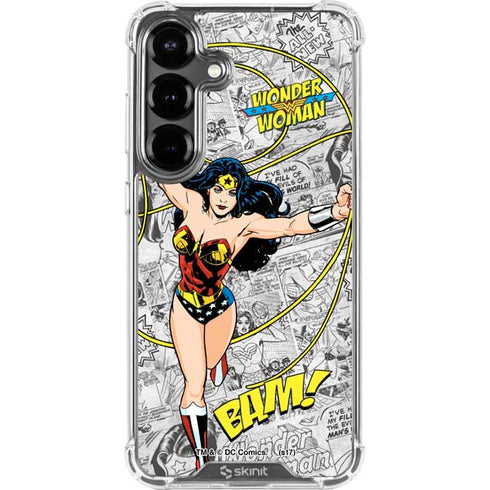 DC Comics Wonder Woman Classic Action Pose Galaxy S26 Clear Case