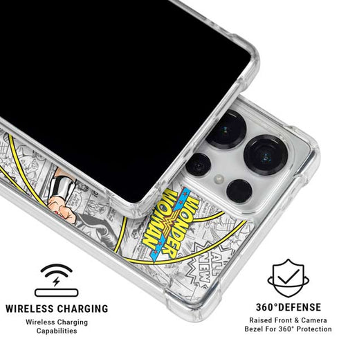 DC Comics Wonder Woman Classic Action Pose Galaxy S26 Ultra Clear Case