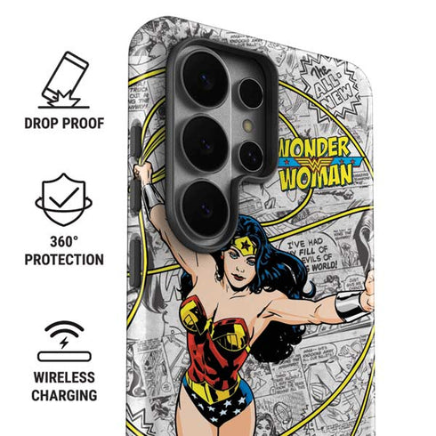 DC Comics Wonder Woman Classic Action Pose Galaxy S26 Ultra Impact Case