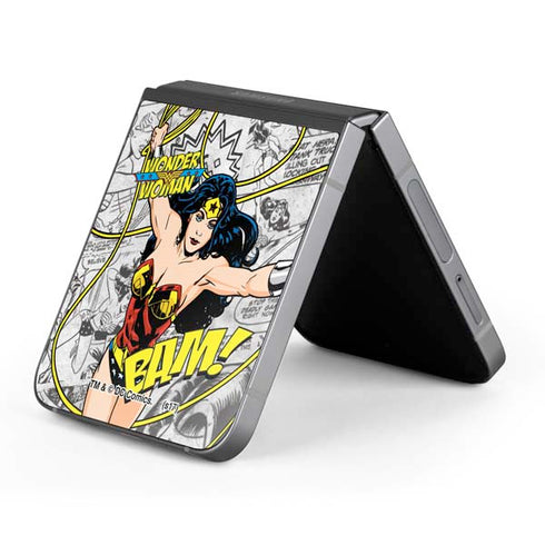 DC Comics Wonder Woman Classic Action Pose Galaxy Z Flip6 Skin