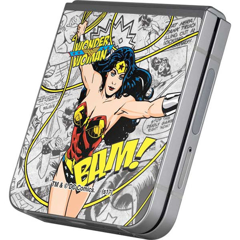 DC Comics Wonder Woman Classic Action Pose Galaxy Z Flip6 Skin