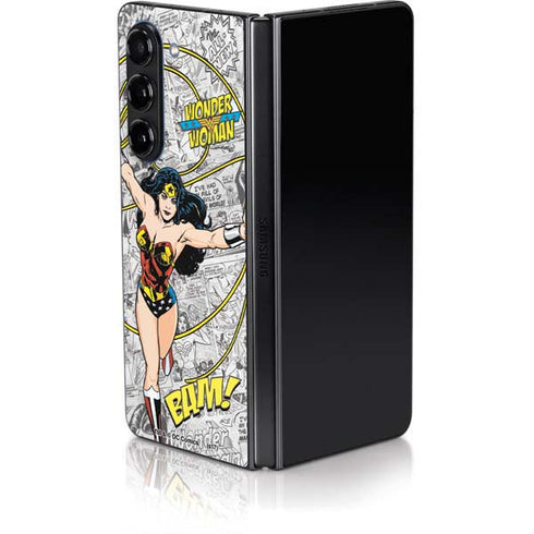 DC Comics Wonder Woman Classic Action Pose Galaxy Z Fold5 5G Skin