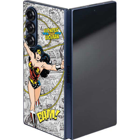DC Comics Wonder Woman Classic Action Pose Galaxy Z Fold6 Skin