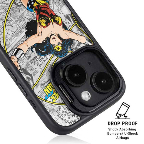 DC Comics Wonder Woman Classic Action Pose iPhone 14 Kickstand Case