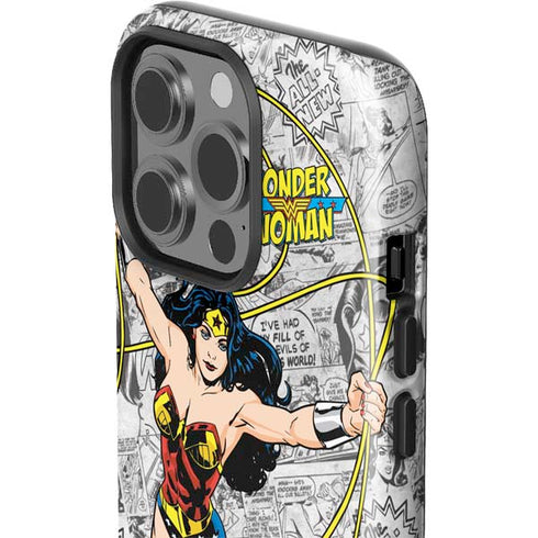 DC Comics Wonder Woman Classic Action Pose iPhone 15 Pro Impact Case