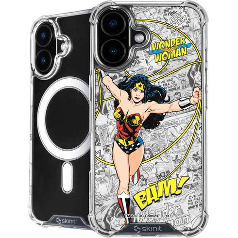 DC Comics Wonder Woman Classic Action Pose iPhone 16 Plus MagSafe Case