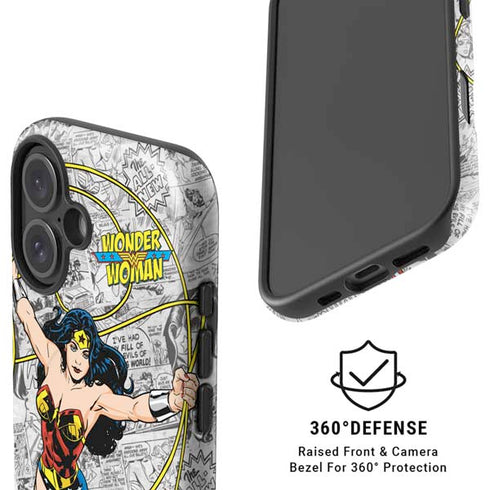 DC Comics Wonder Woman Classic Action Pose iPhone 16 Plus Magsafe Impact Case