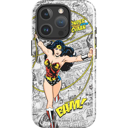 DC Comics Wonder Woman Classic Action Pose iPhone 16 Pro Impact Case