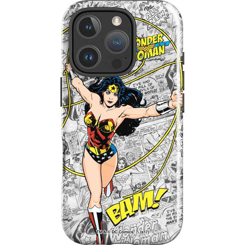 DC Comics Wonder Woman Classic Action Pose iPhone 16 Pro Magsafe Impact Case
