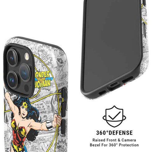 DC Comics Wonder Woman Classic Action Pose iPhone 16 Pro Magsafe Impact Case