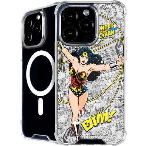 DC Comics Wonder Woman Classic Action Pose iPhone 16 Pro Max MagSafe Case