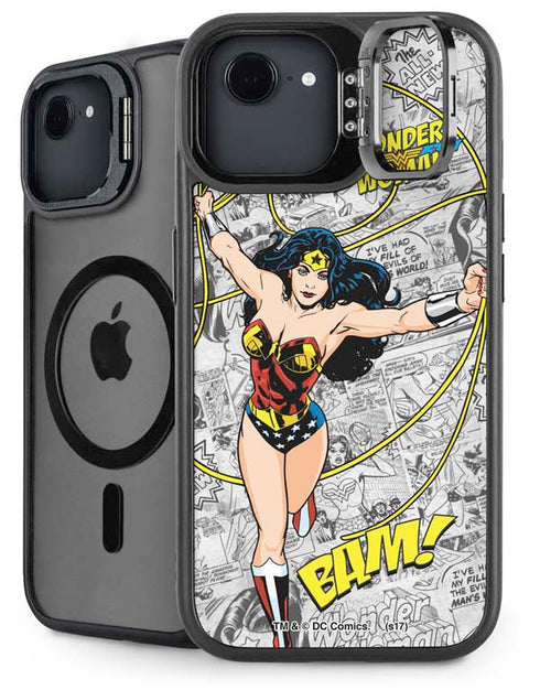 DC Comics Wonder Woman Classic Action Pose iPhone 16e Kickstand Case