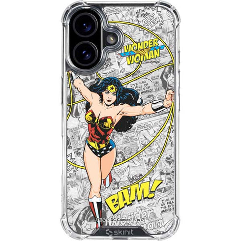 DC Comics Wonder Woman Classic Action Pose iPhone 17 Clear Case
