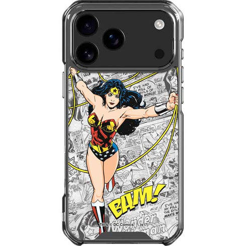DC Comics Wonder Woman Classic Action Pose iPhone 18 Pro Max Clear Case