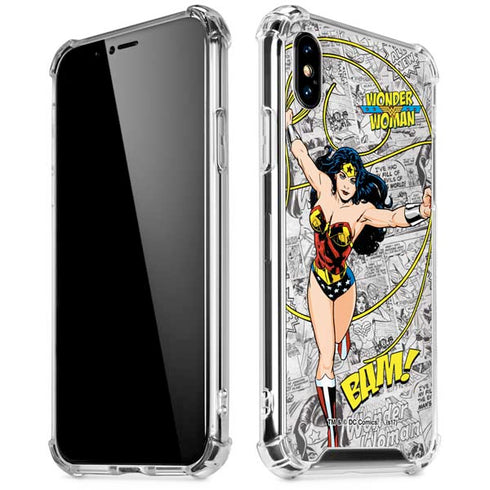 DC Comics Wonder Woman Classic Action Pose iPhone X/XS Clear Case