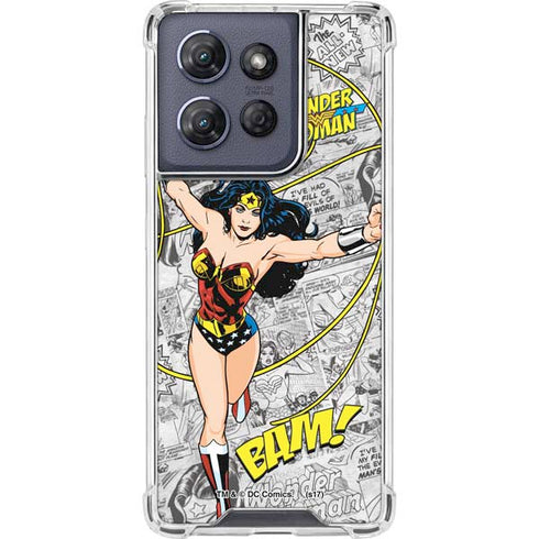DC Comics Wonder Woman Classic Action Pose Moto G 5G (2025) Clear Case