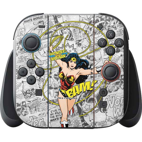 DC Comics Wonder Woman Classic Action Pose Nintendo Switch 2 (2025) with Joy-Con Skin