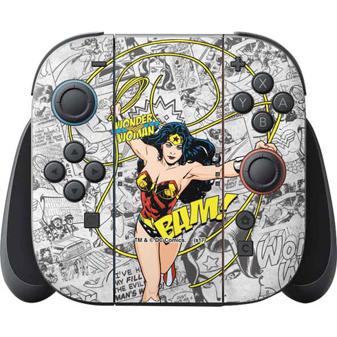DC Comics Wonder Woman Classic Action Pose Nintendo Switch 2 (2025) Joy-Con Controller Skin