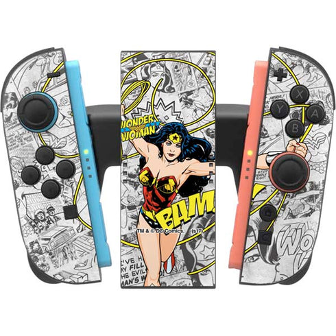 DC Comics Wonder Woman Classic Action Pose Nintendo Switch 2 (2025) Joy-Con Controller Skin